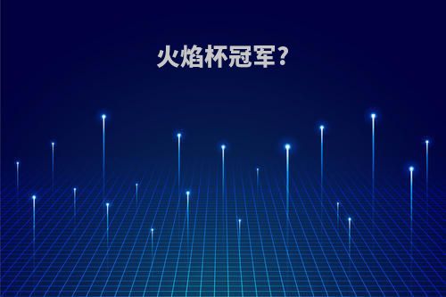 火焰杯冠军?