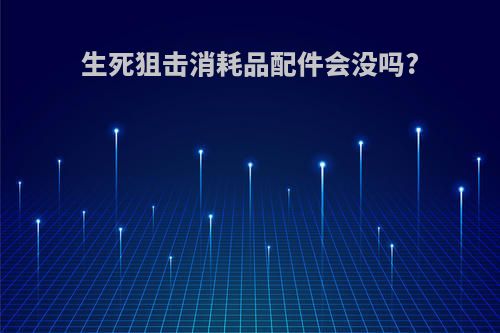 生死狙击消耗品配件会没吗?