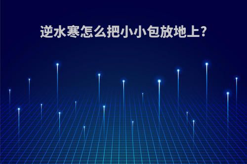 逆水寒怎么把小小包放地上?