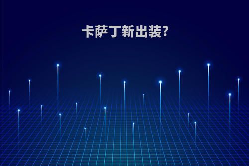 卡萨丁新出装?