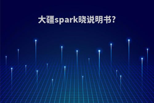 大疆spark晓说明书?