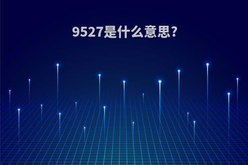 9527是什么意思?