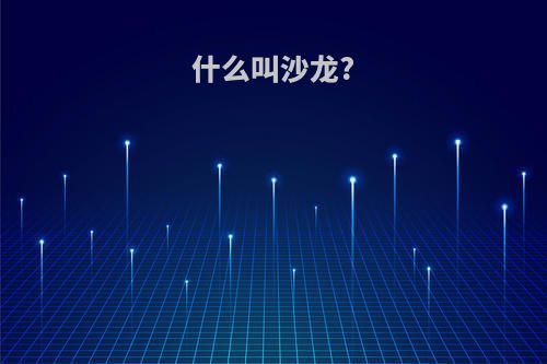 什么叫沙龙?