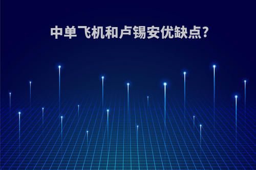 中单飞机和卢锡安优缺点?