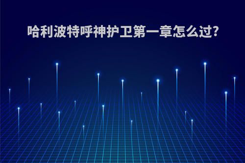 哈利波特呼神护卫第一章怎么过?